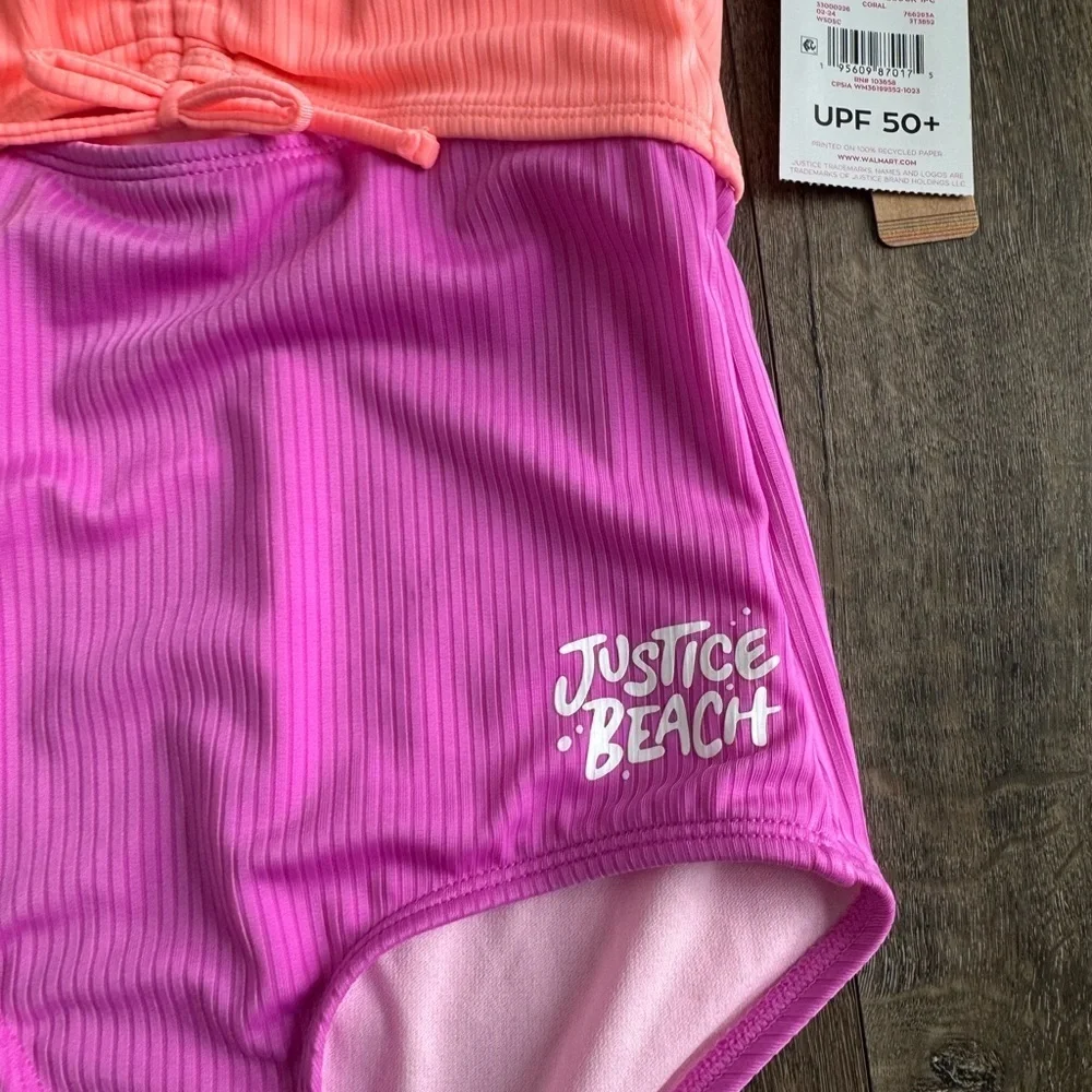 Justice Swimming Suit. One piece. Girl’s size medium (10). New with tags!